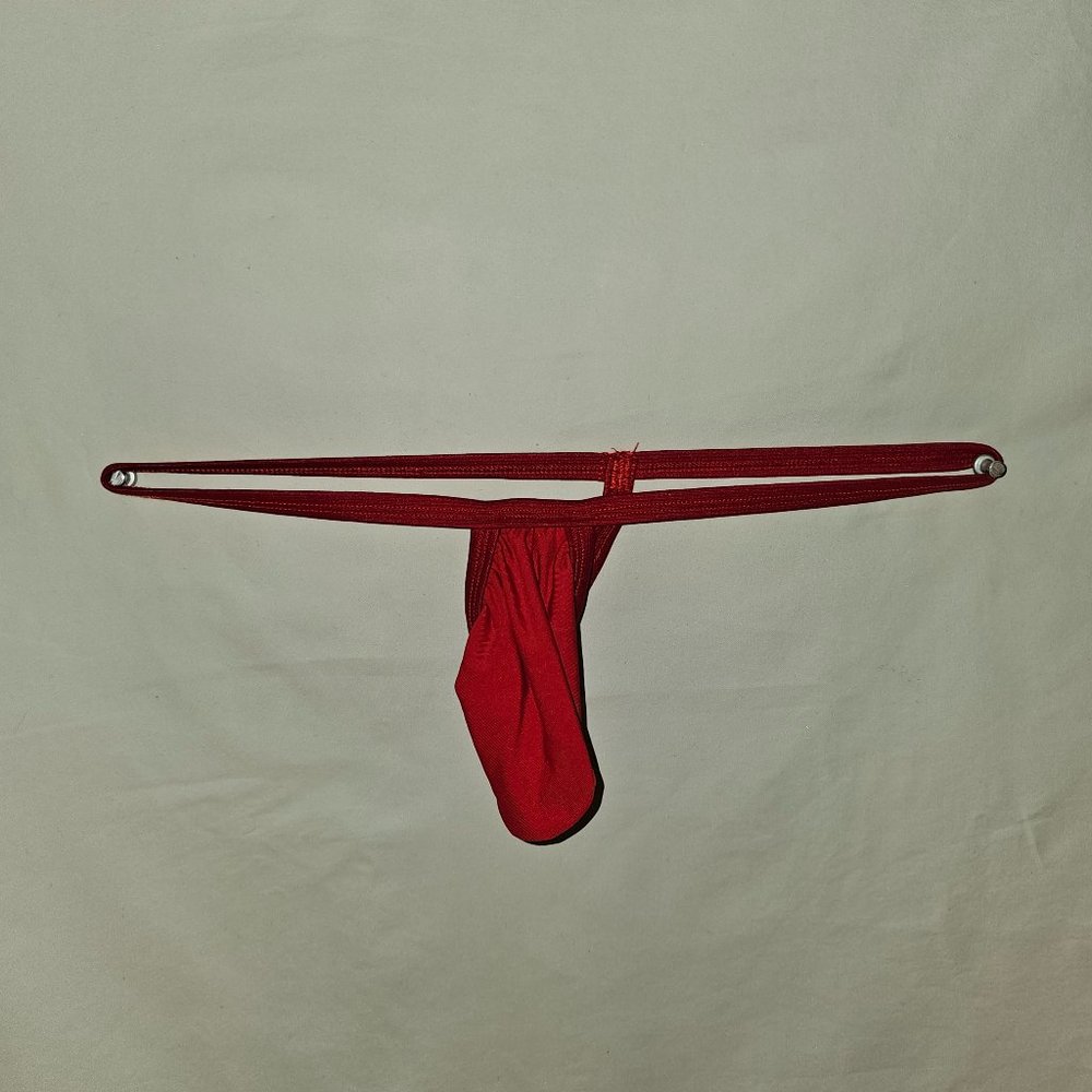 2 Arroyman  Red Rib Bulge Thongs - Medium